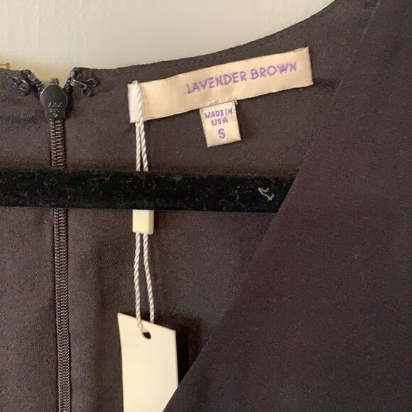 NWT Lavender Brown Black Romper Size Small - Picture 2 of 5